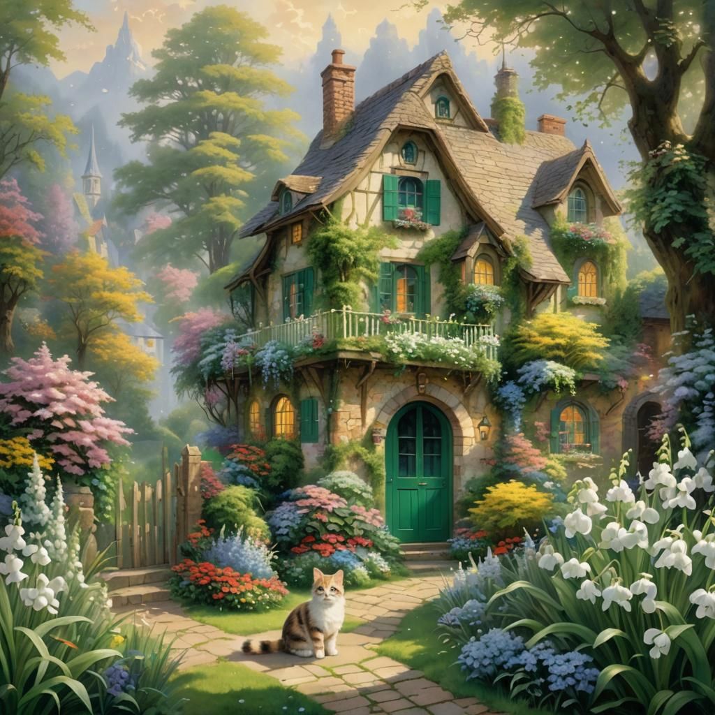 Lily of the Valley Garden, Ethereal Fantasy Style