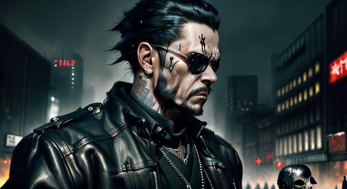 Menacing Figure in Detailed Digital Art Style