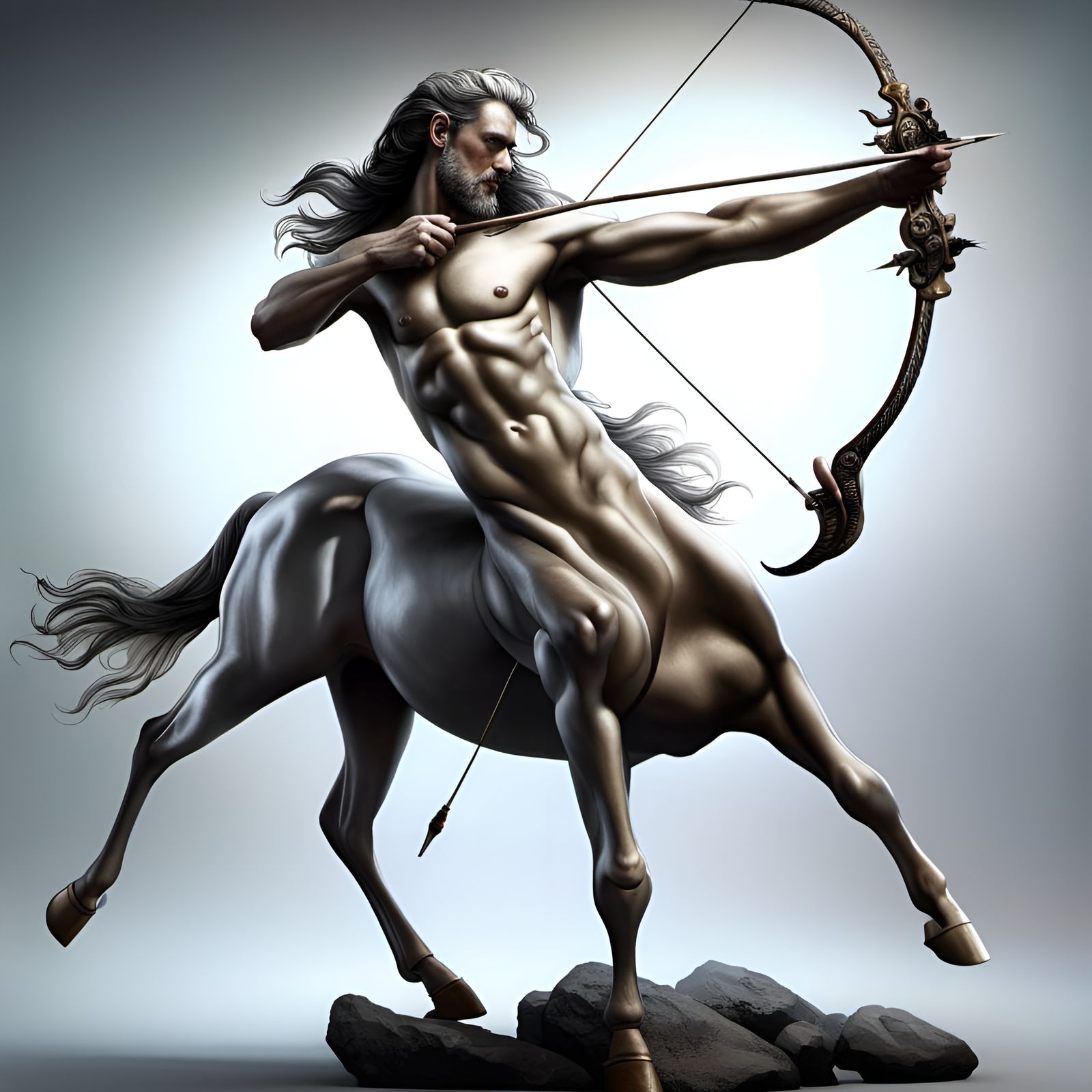 Centaur Sagittarius Archer in a Mythical Setting