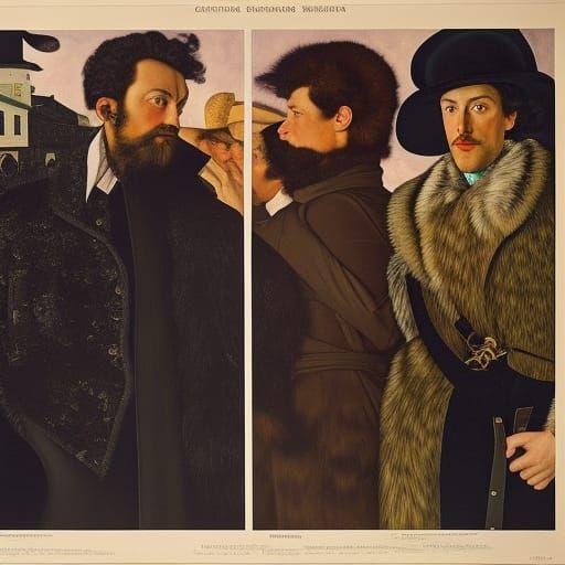 Ethereal Portrait Inspired by Somov, Schiele and Messina