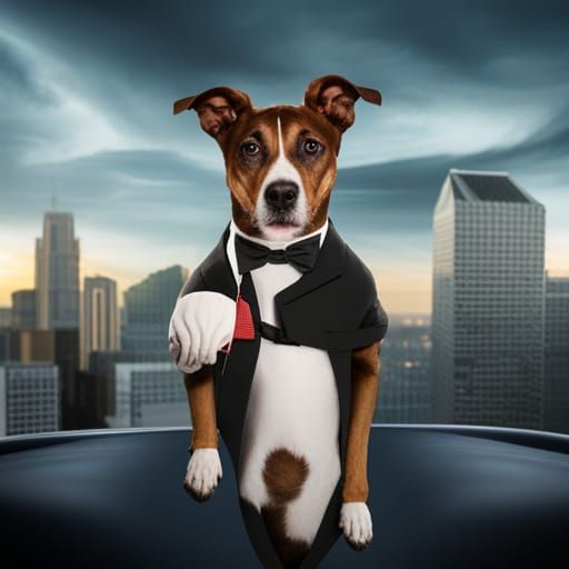 Cursed Dogs Working in High-Rise Offices