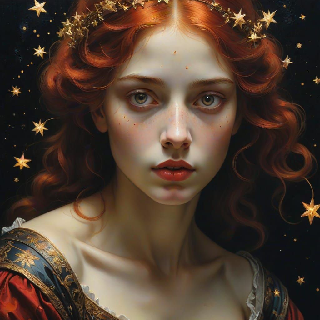 A Woman Transformed by Starlight in a Baroque Masterpiece