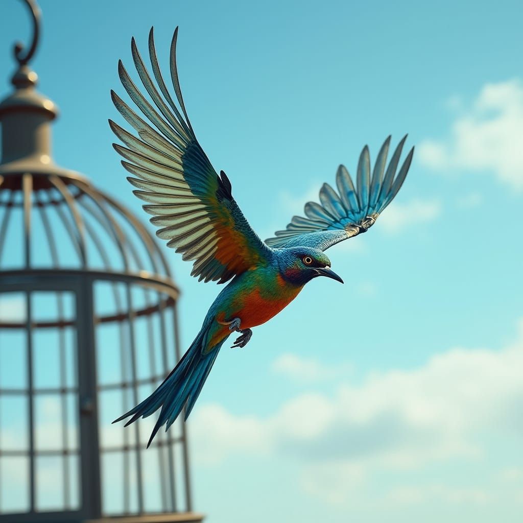 Majestic Bird Takes Flight