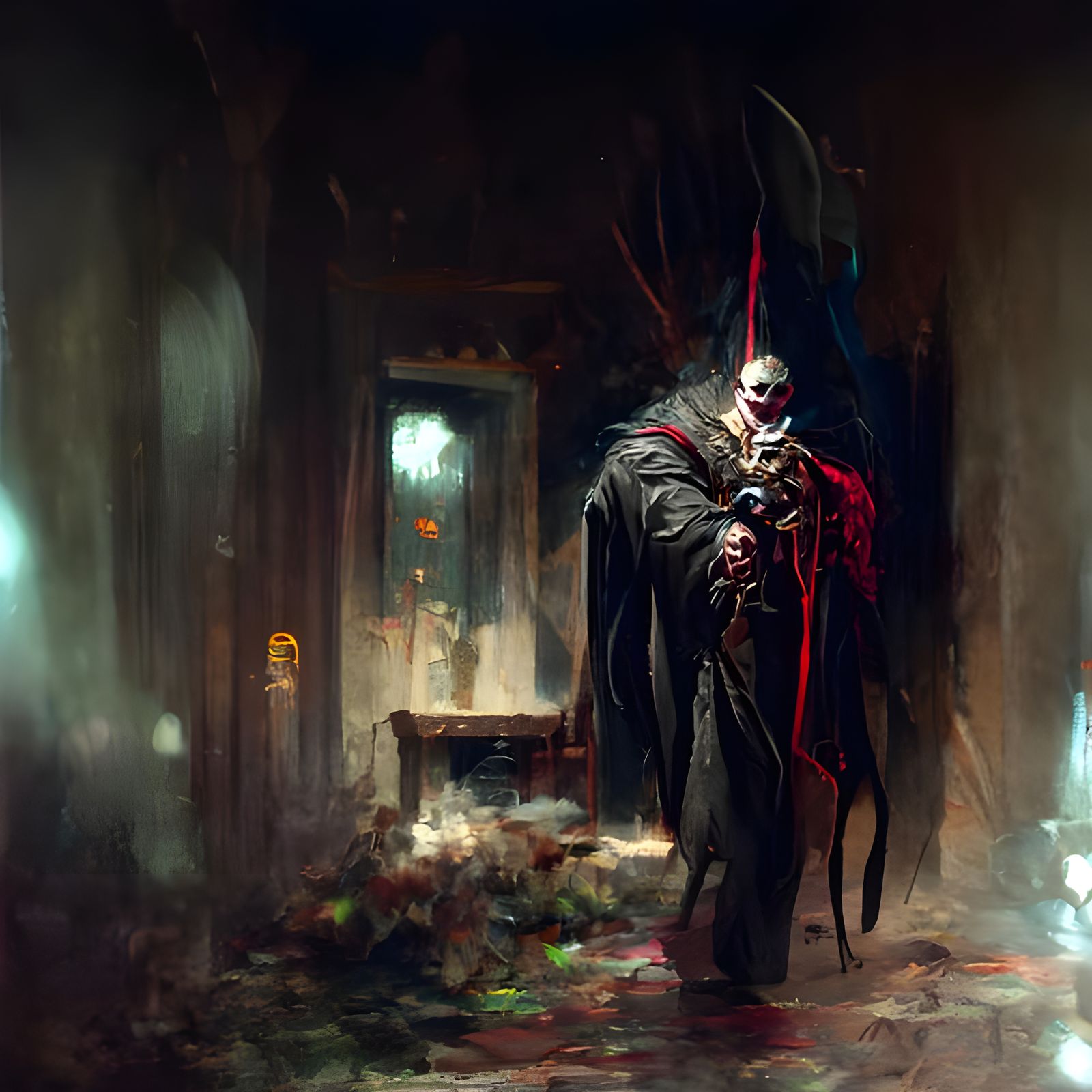 Sinister Figure in Dark Fantasy Style
