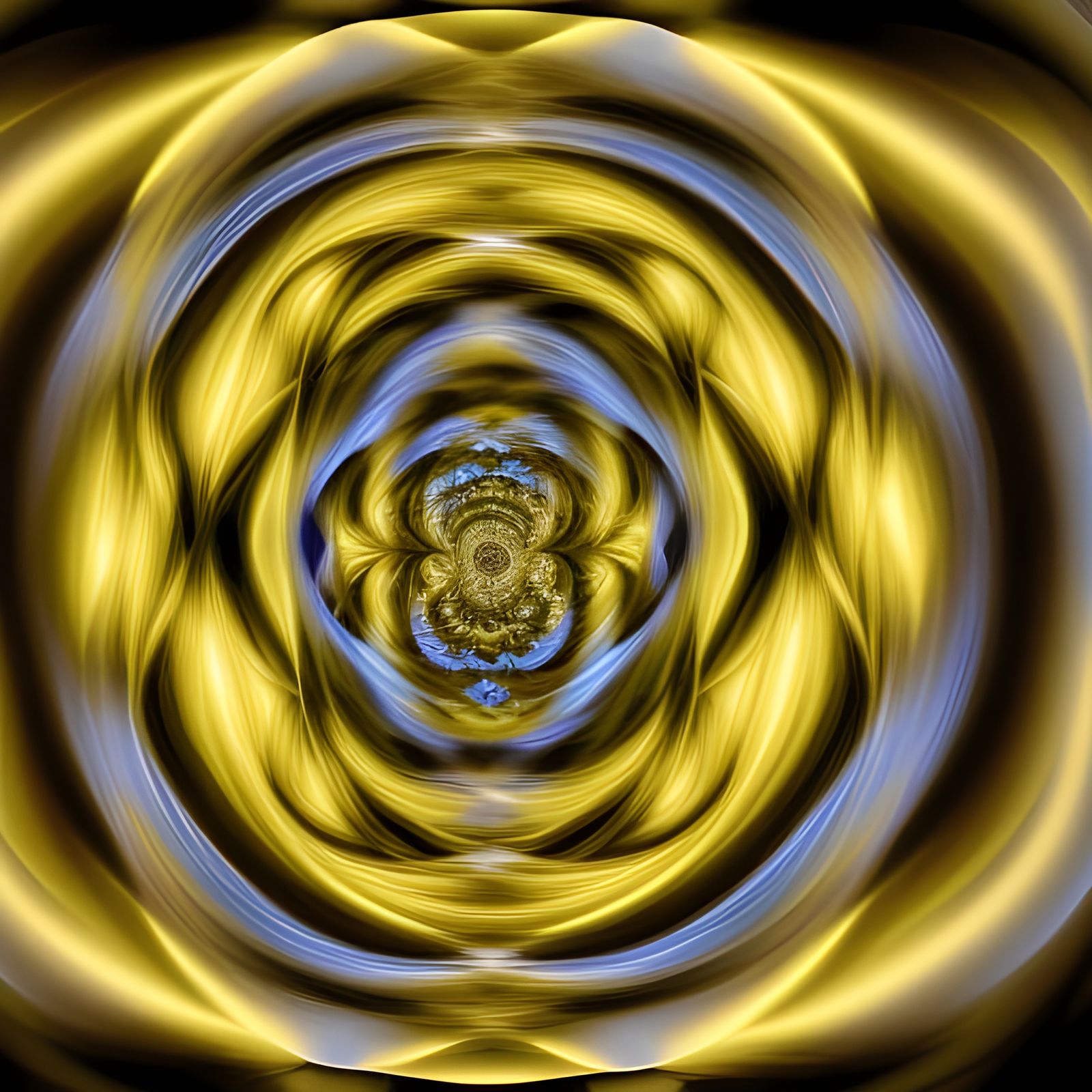 Fractal Singularity with Bokeh and Natural Lighting