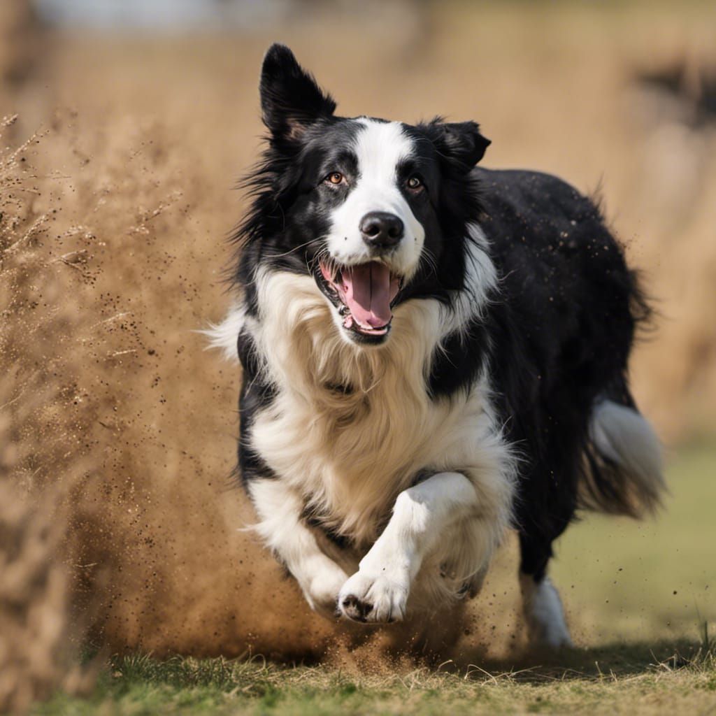 Border Collie Herding Livestock
