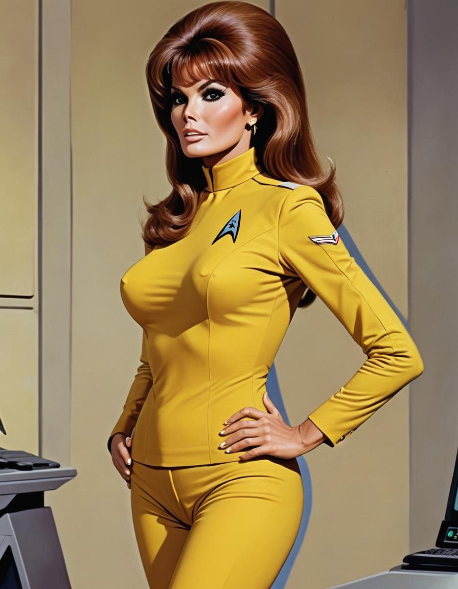 Comic Book Art: Woman in Star Trek Uniform