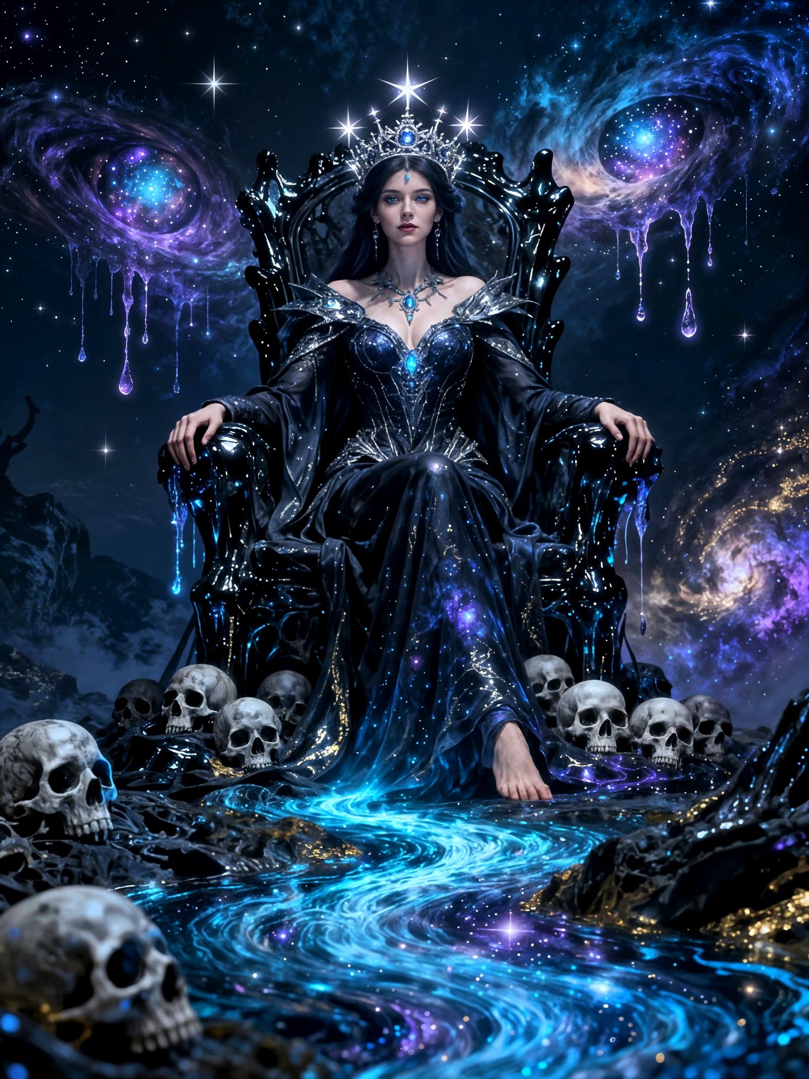 Empress of the Cosmos on Obsidian Throne