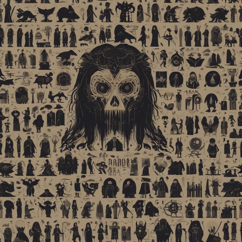 Grimdark Warrior in Desolate Landscape