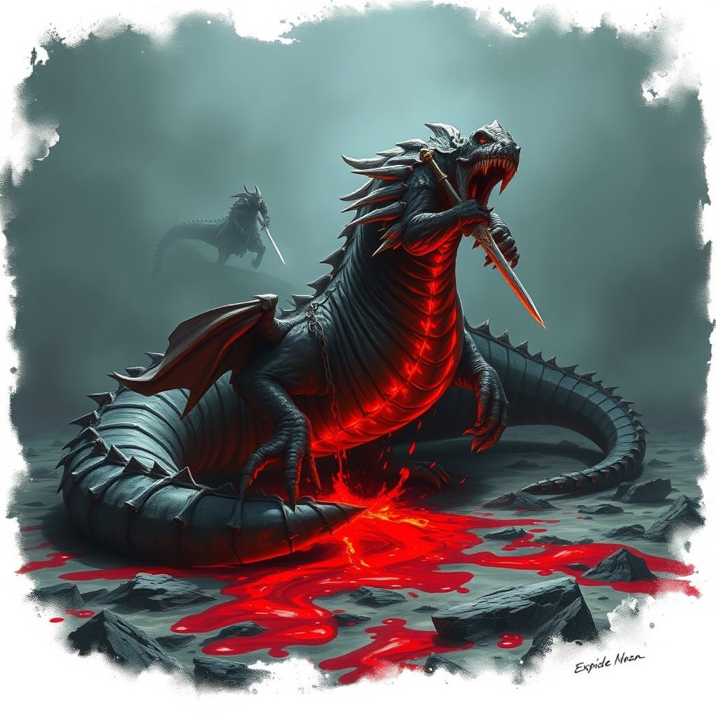 Sigurd Slaying Fafnir in Norse Lands