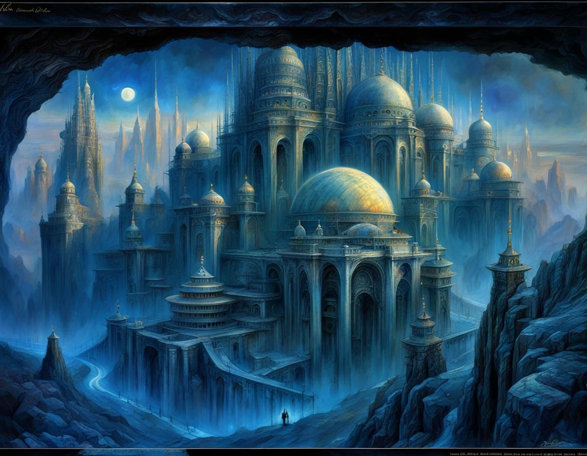 Monumental Sci-Fi Bridge in Dreamscape