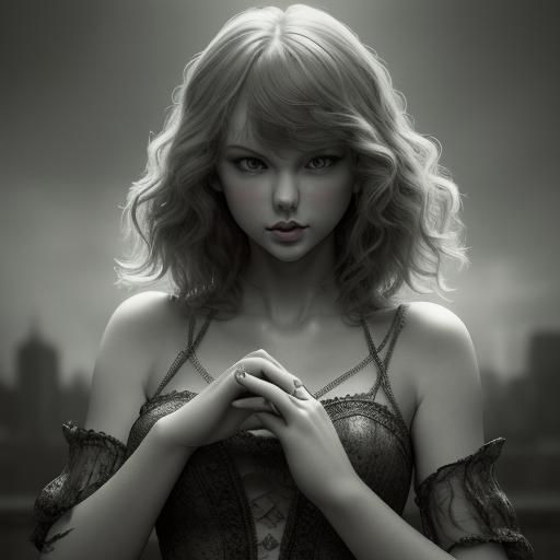 Hyperrealistic Portrait: Taylor Swift with Tiny Hands