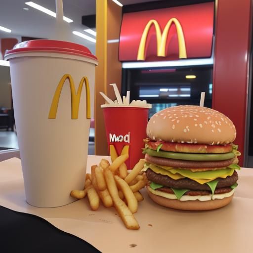 Big Mac, Fries, and Soda Still Life