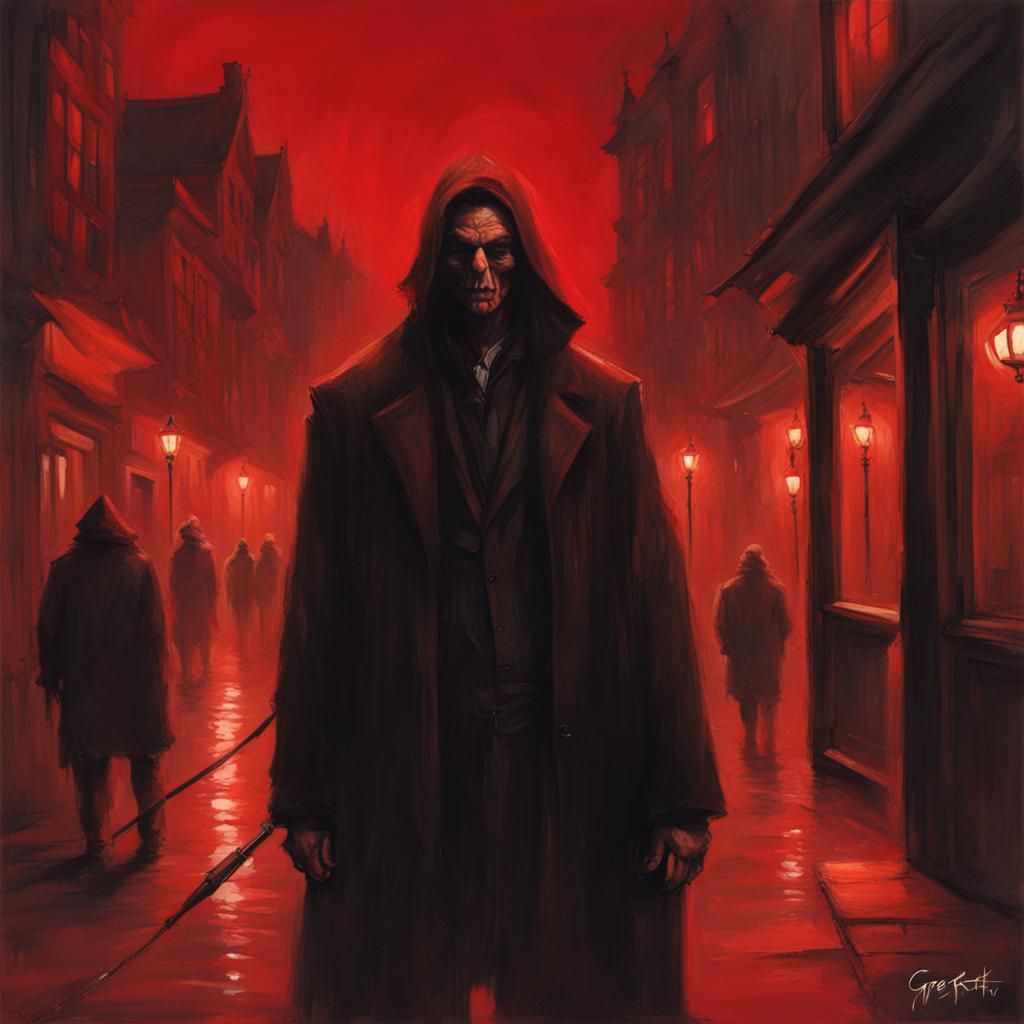 Sinister Red Light District Art