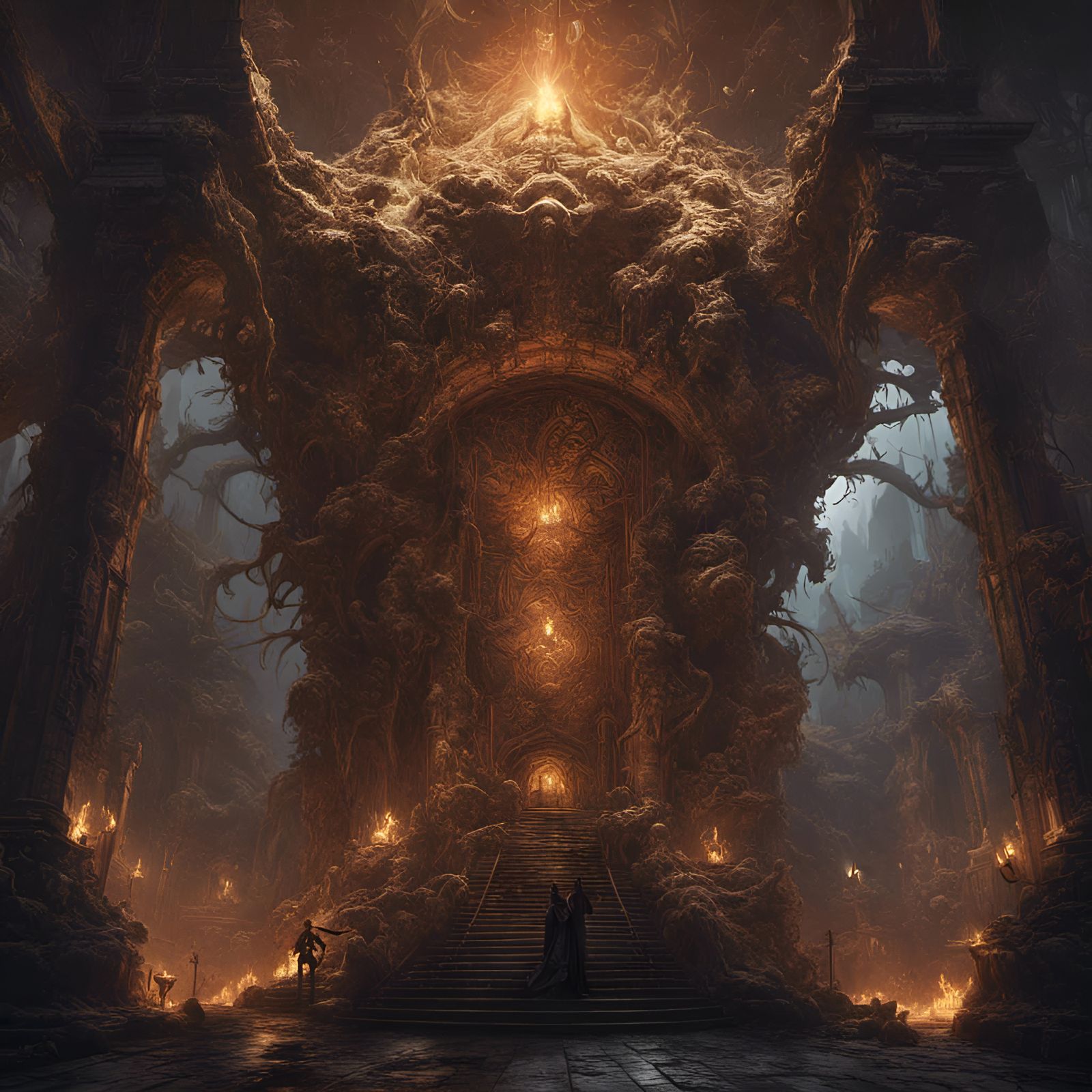 Dark Fantasy Hemorrhoids in Volumetric Lighting