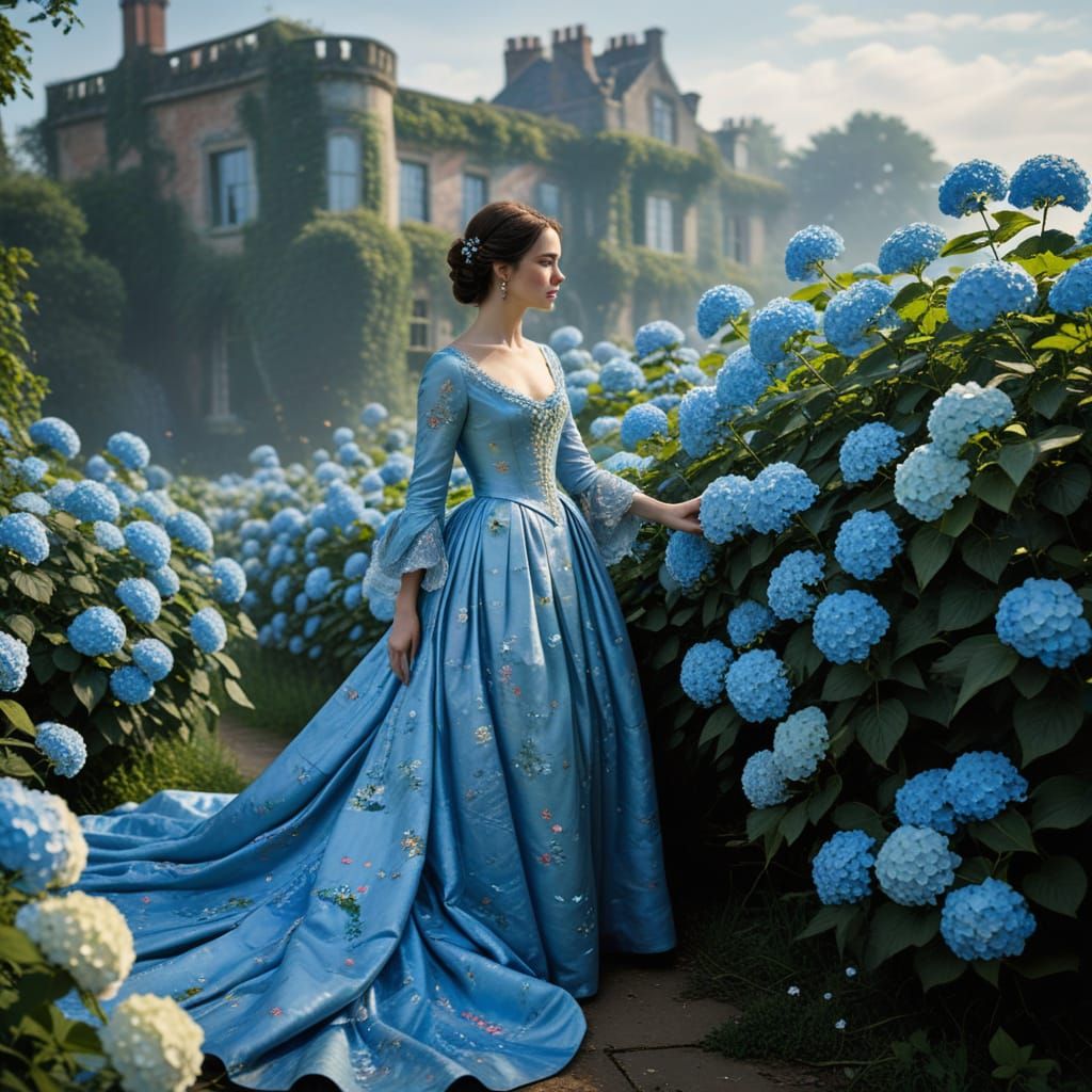 Lady in Silk Gown Reveals Secret Map