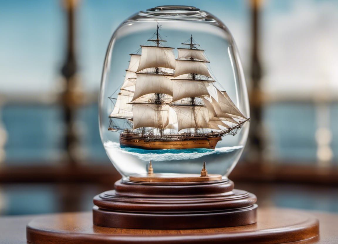 Sea Cloud Cruise Ship in a Bottle