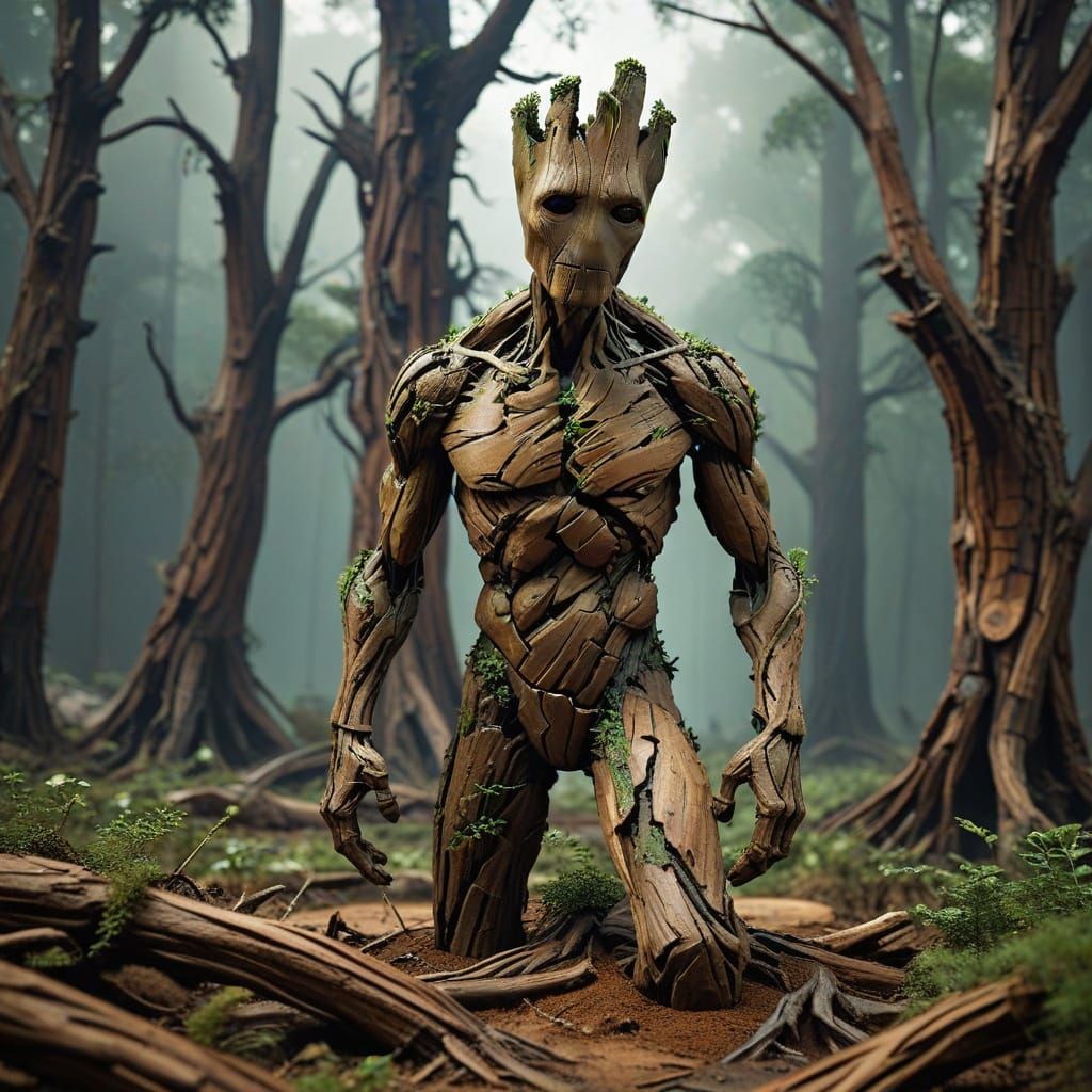 Abstract Groot Bodyscape of Crooked Tree