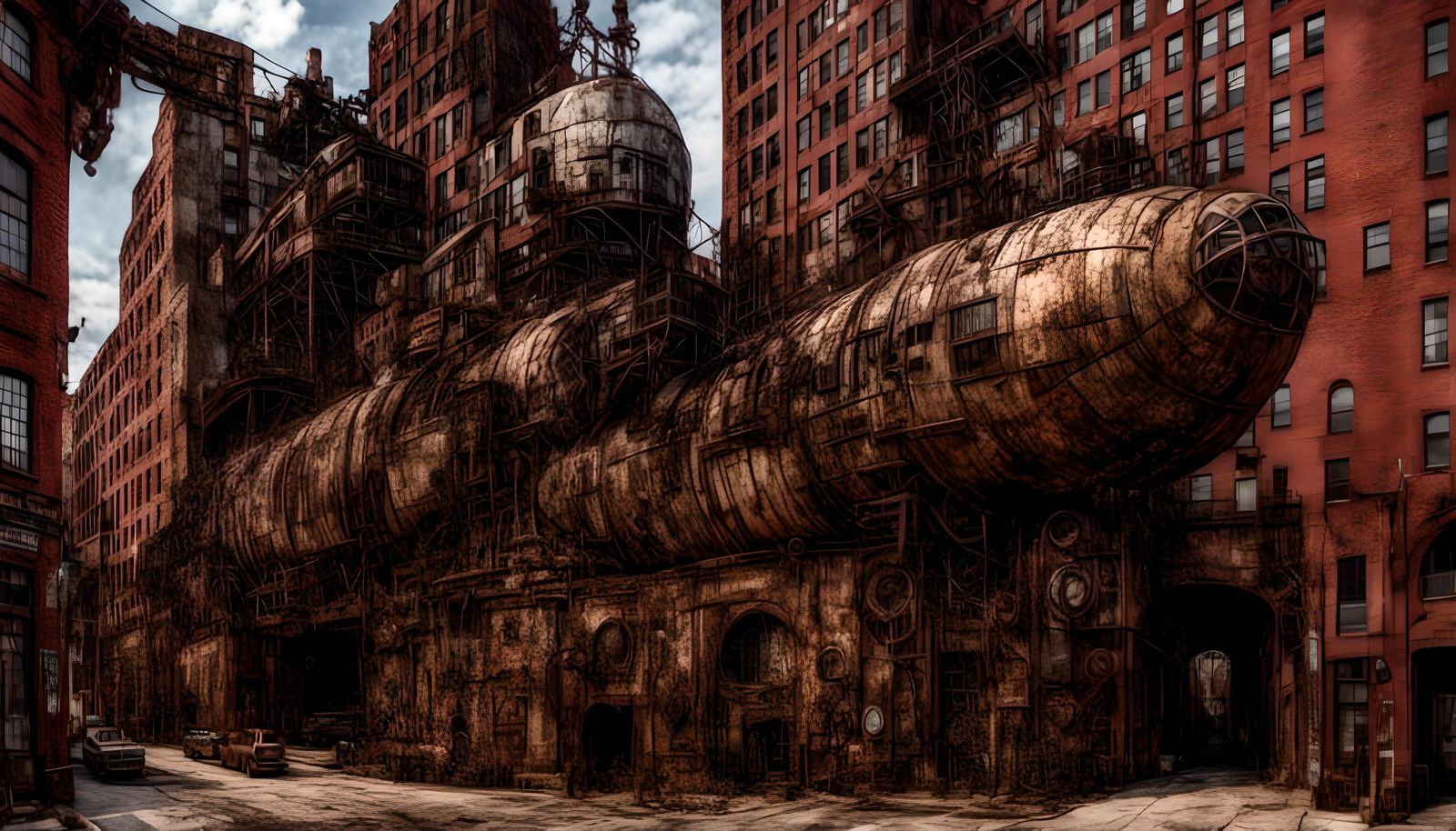 Eraserpunk and Dieselpunk Fusion Masterpiece