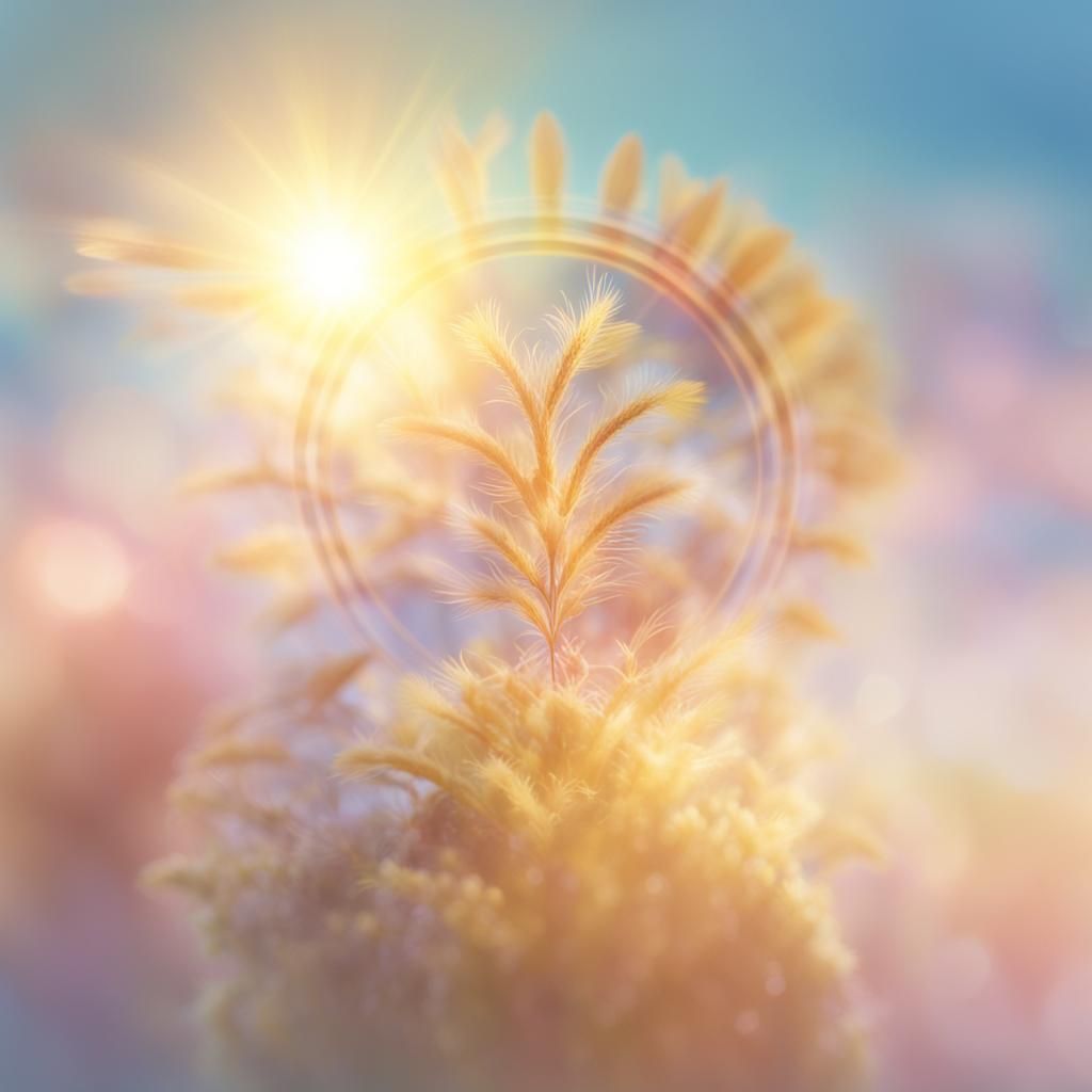 Ethereal Portrait of a Divine Being in Pastel Colors