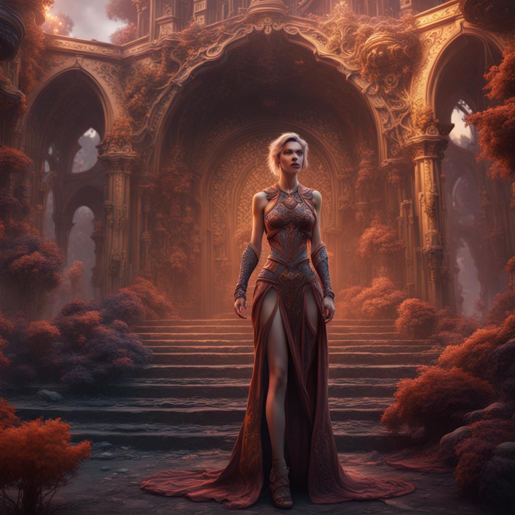 Empowerment of Women: Detailed Matte Painting in 8k