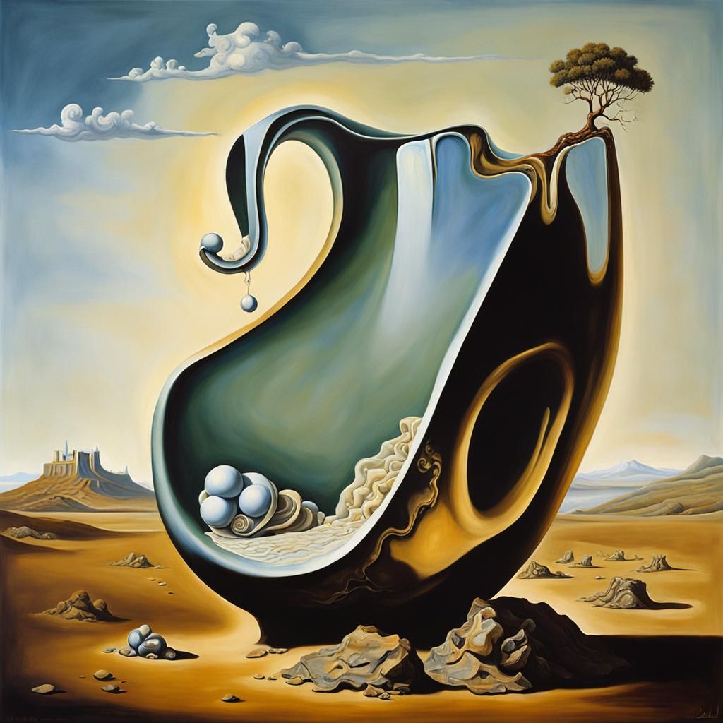 Surreal Earth Ear: A Salvador Dali Inspired Vision