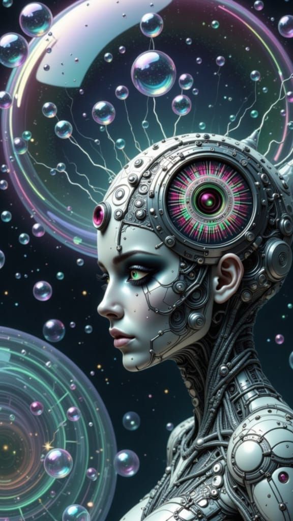 Quantum Girl in Cosmic Plasma, Biochemical & Electrical