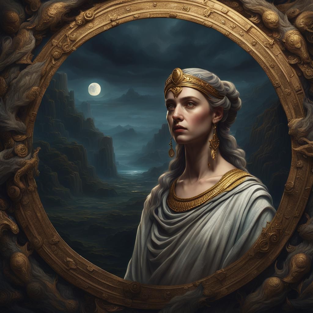 Eris: Greek Goddess in Classical Portrait