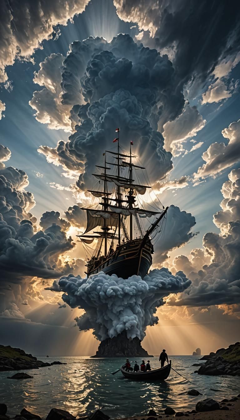 Figures Ascending from Hell to Heaven