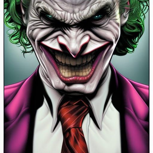 Joker in Comic Book Art Style