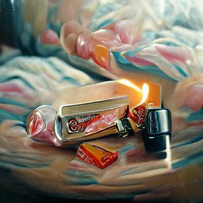 Lighters and Candy: Oil Painting in Gurney Style