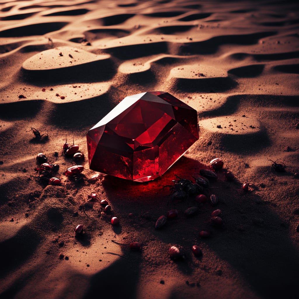 Dark Ruby Radiates Ominous Glow