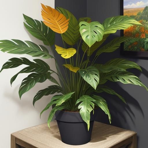 Vibrant Croton Sunny Star Plant in Sunlight