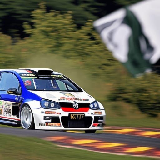 Mk5 Golf GTI Rally Car on German Course