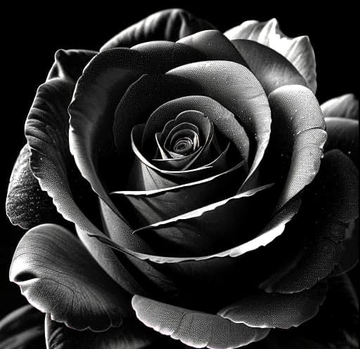 Violet Rose in Epic Cinematic Black and White