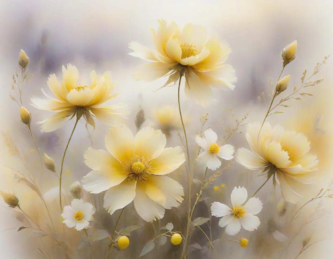 🥇yellow and white
