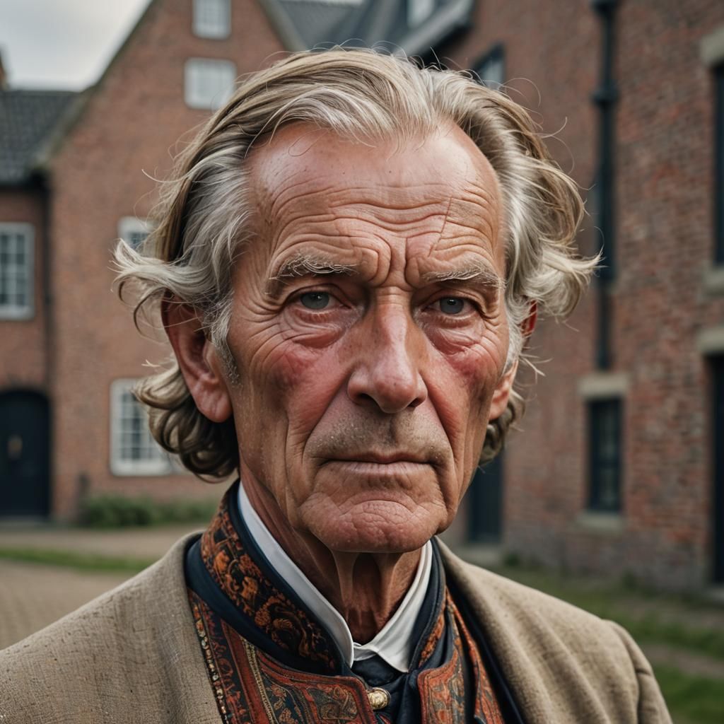 Classic Dutch Portrait in Realistic Style