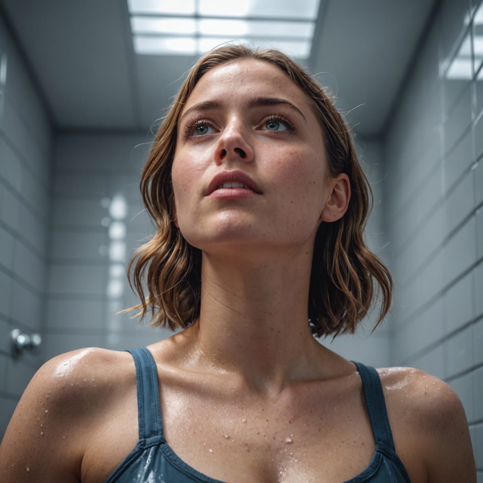 Beautiful Woman's Longing Gaze: Photorealistic Concept Art