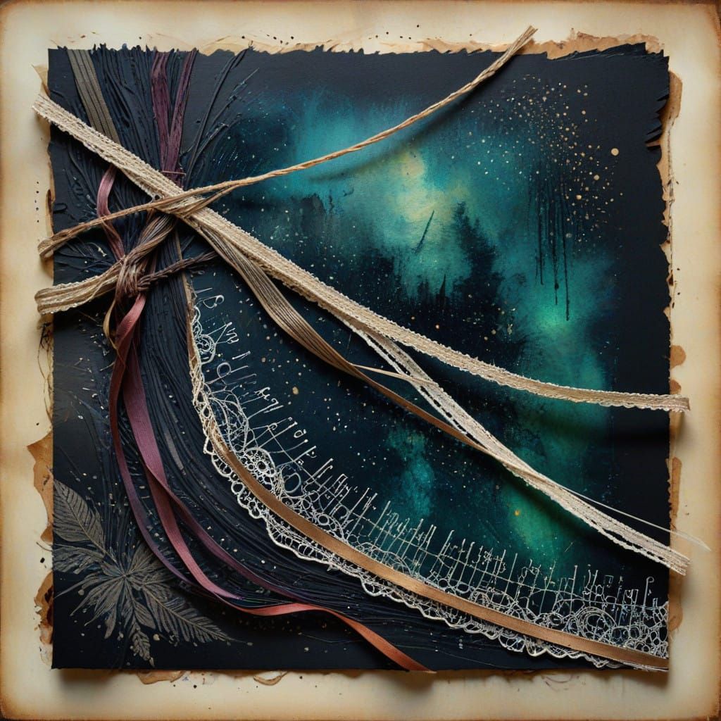 Midnight Mystery Unfolds in Vintage Watercolor