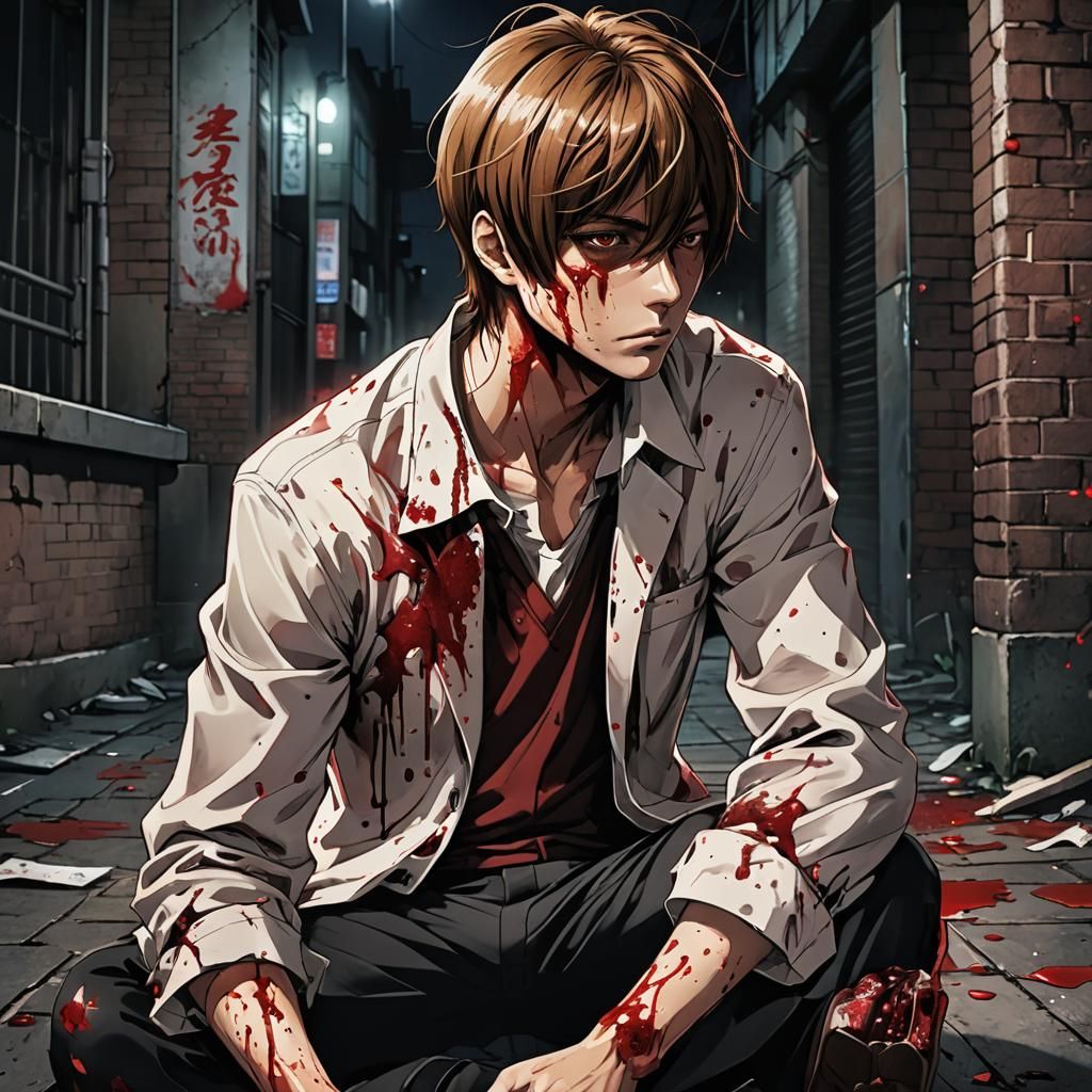 Light Yagami: Anime Portrait in Studio Trigger Style
