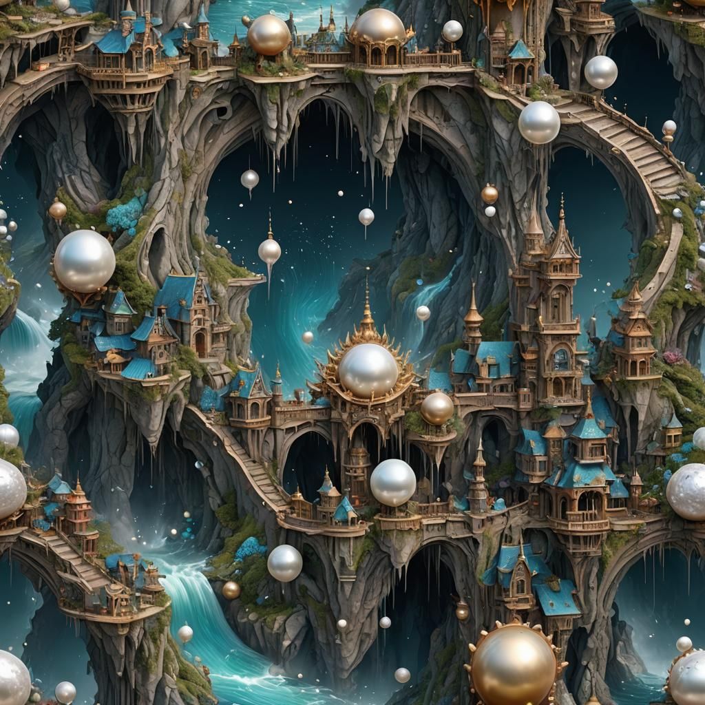 Fantastical Pearl in Detailed Matte Painting
