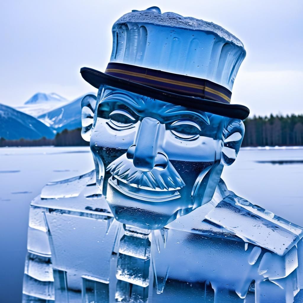 Icy Scarecrow: A Chilling Creation