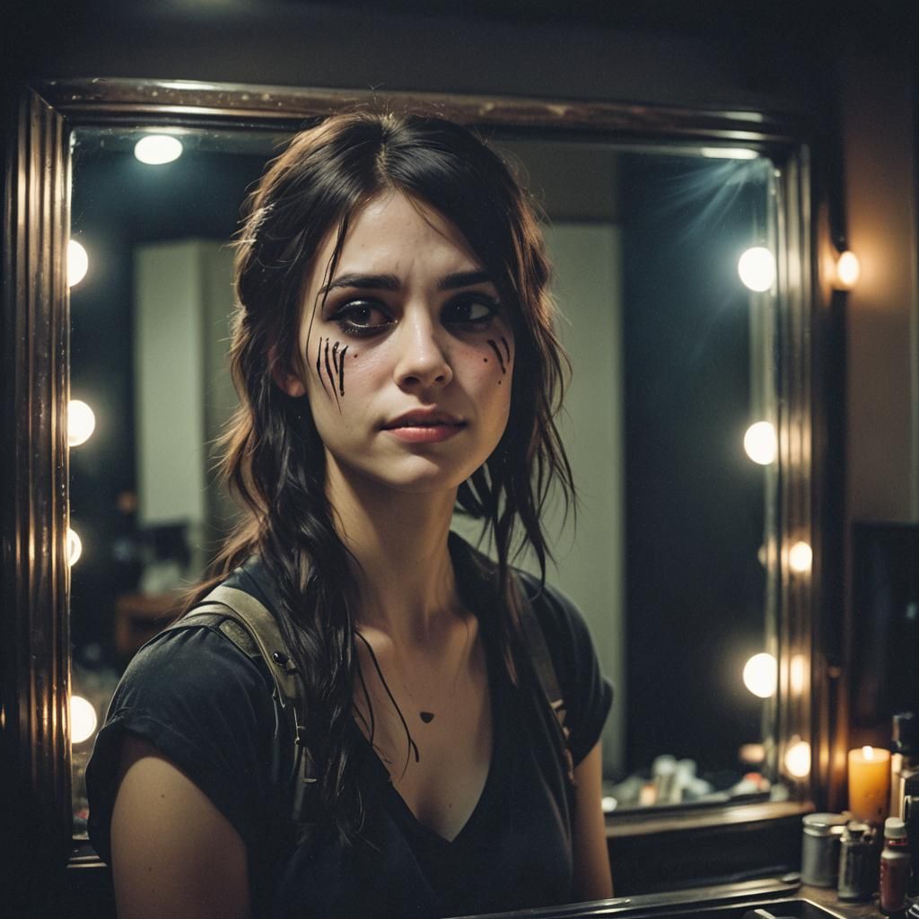 Cinematic Portrait of a Woman with Scar
