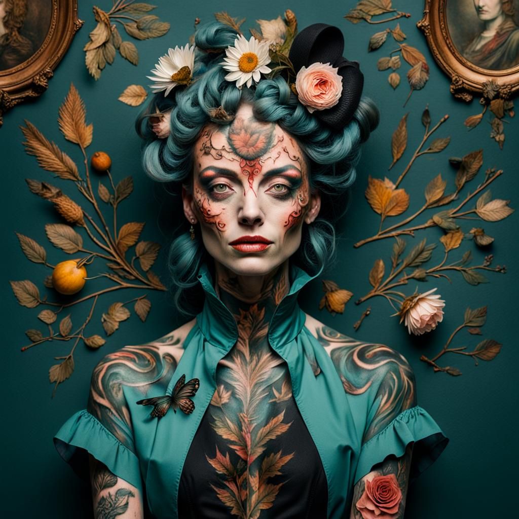 Bio Art: Living Tattoos in 18th Century Style