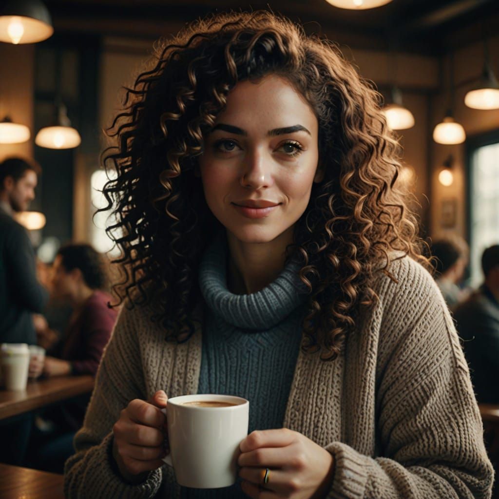 Whimsical Morning Moment in Cinematic Style