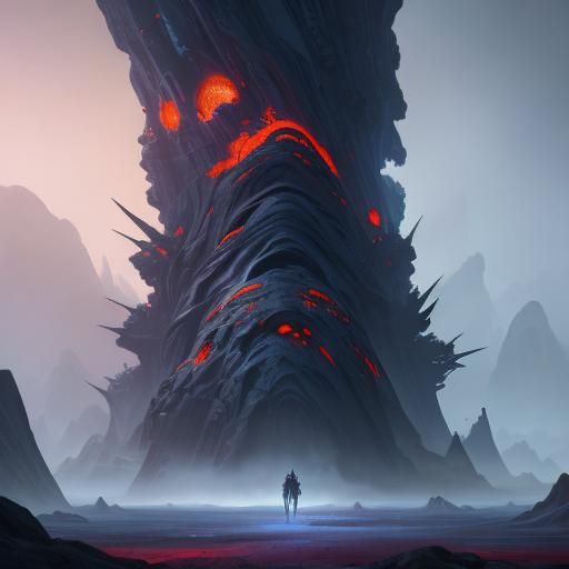 Young Black Person Arriving on New Planet