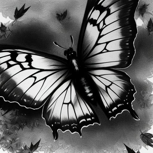 Whirling Butterfree in Charcoal Flight