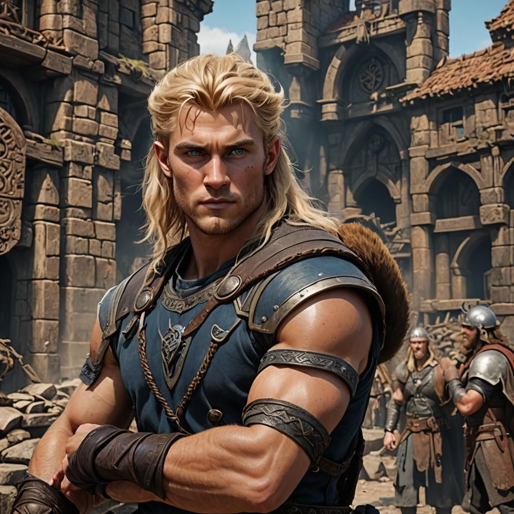 Max Evans: Viking-esque High School Senior Portrait