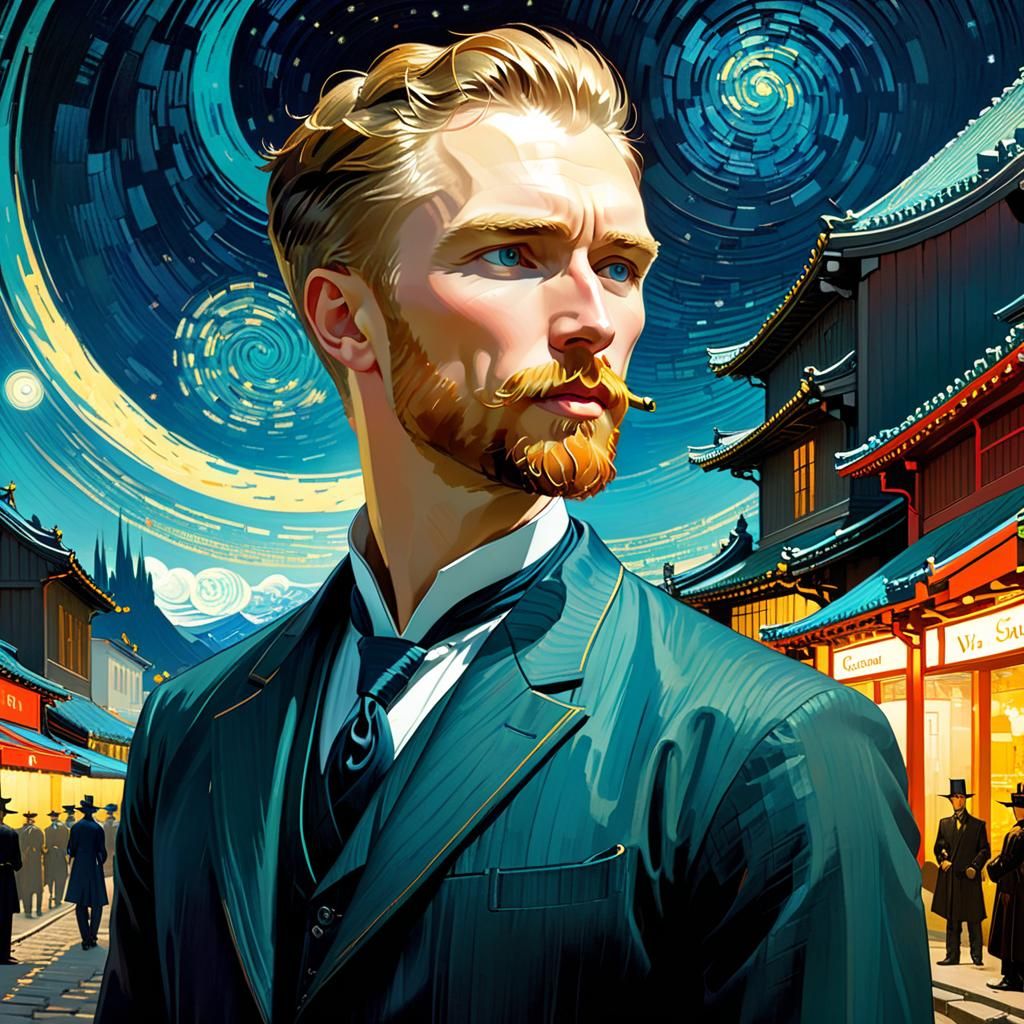 Fantasy Art Inspired by Swanland, Van Gogh and Asencio