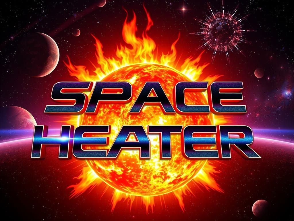 Cosmic Space Heater in Vibrant, Blazing Sunlight